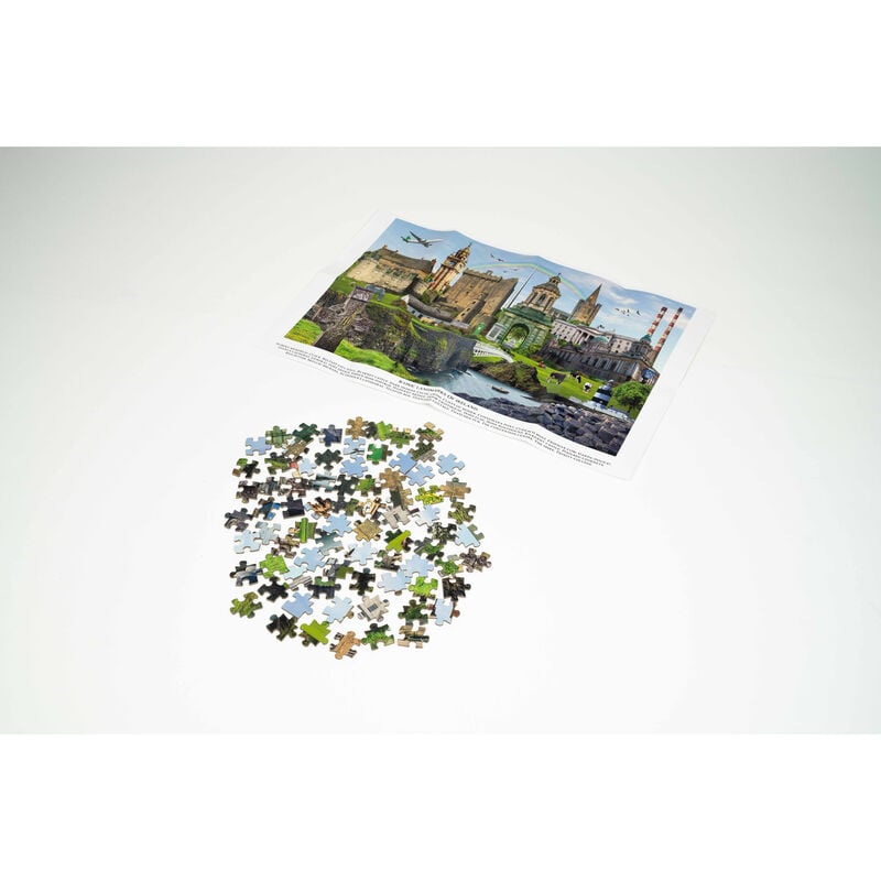 Iconic Landmarks of Ireland 1,000-Piece Jigsaw Puzzle With Poster